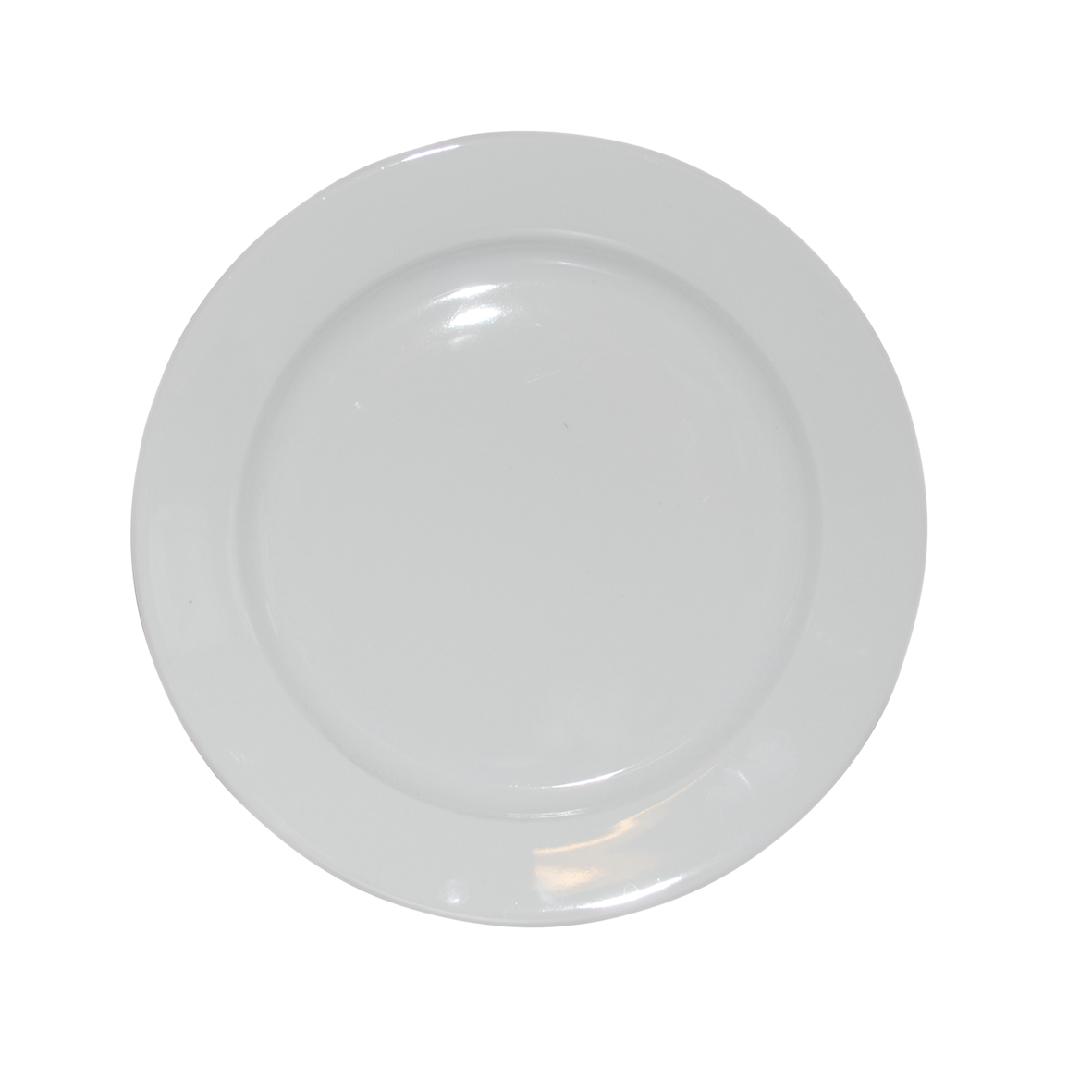 Assiette à contour large blanche 17 cm.