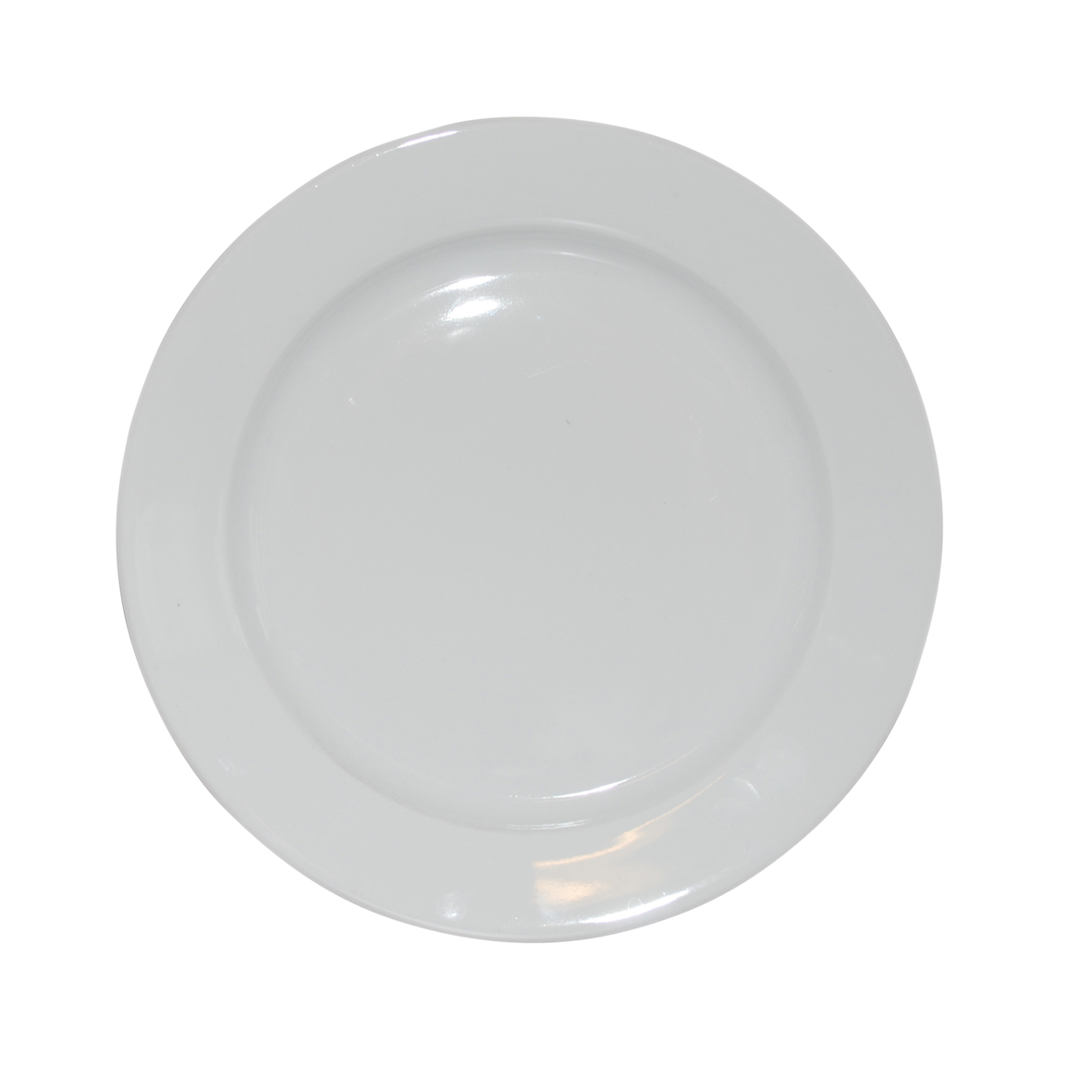 Assiette à contour large blanche 21 cm.