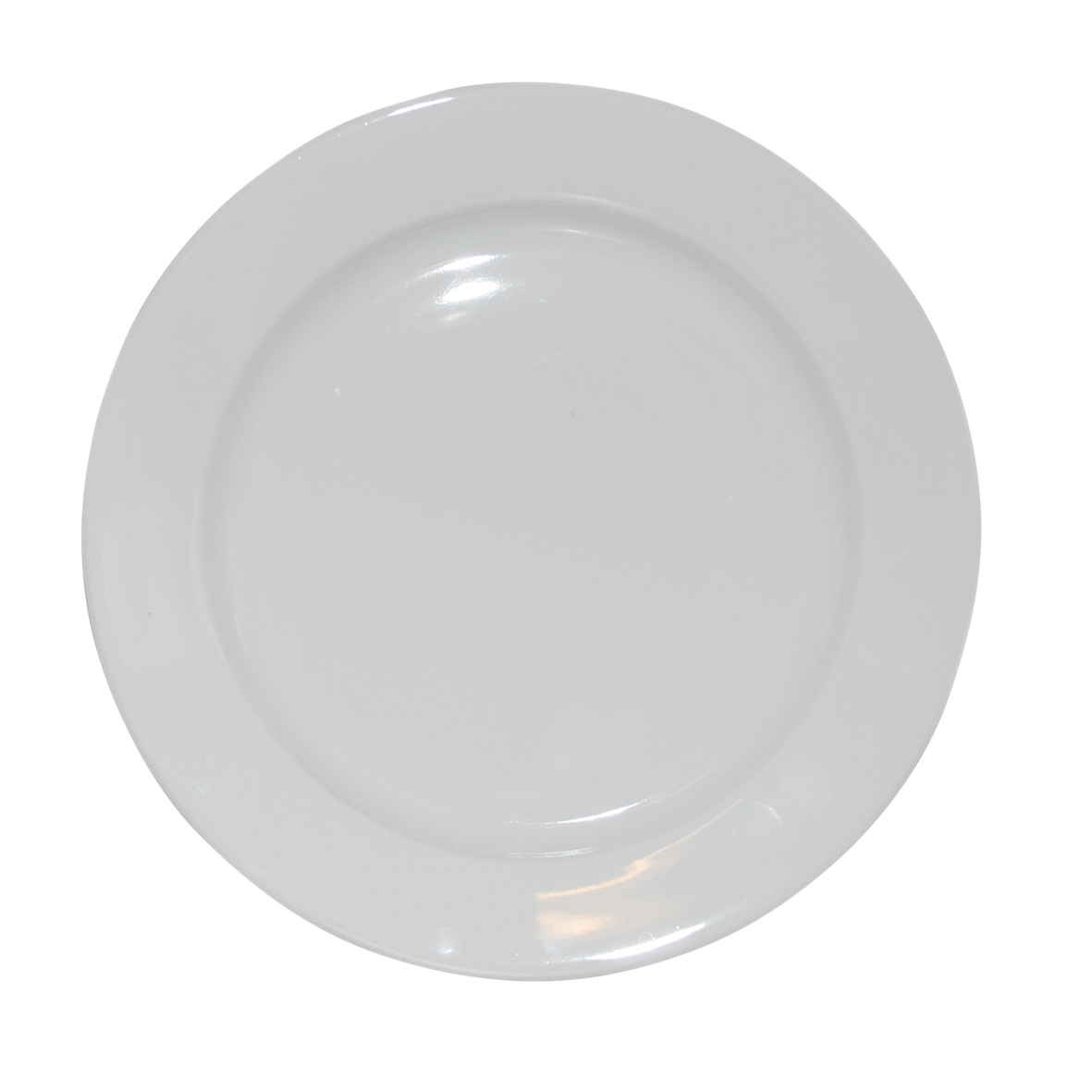 Assiette à contour large blanche 26,5 cm.