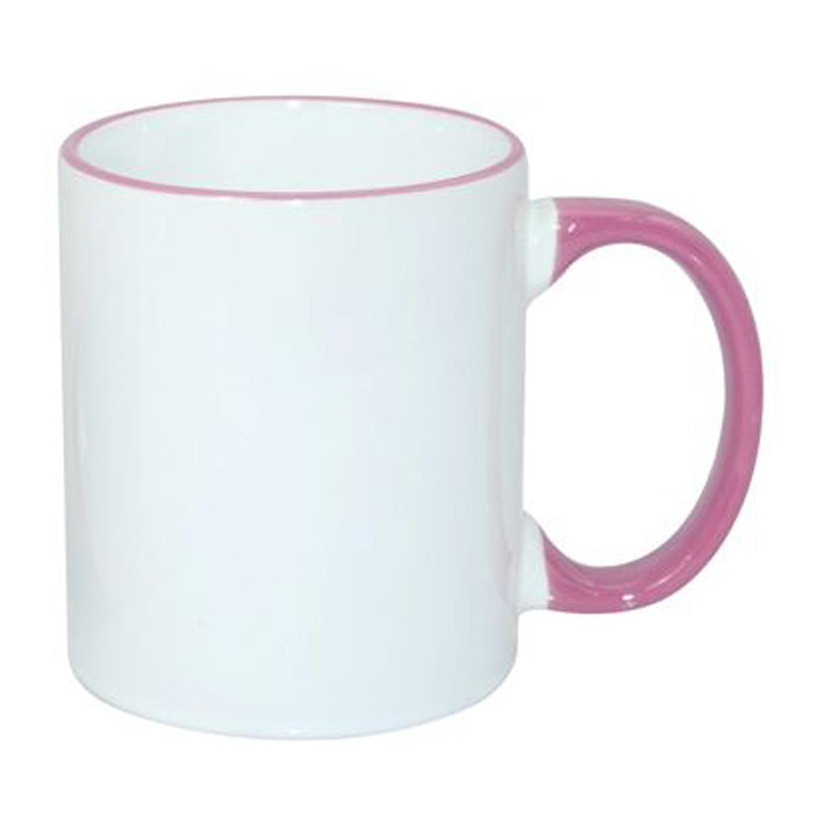 Sublimok gekleurde rand+oor roze 30 cl.