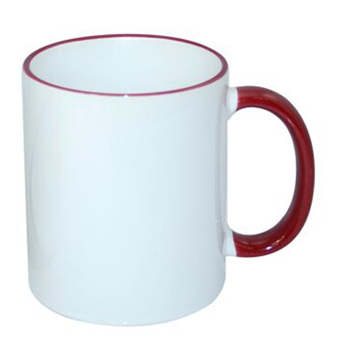 Sublimok gekleurde rand+oor donkerrood 30 cl.