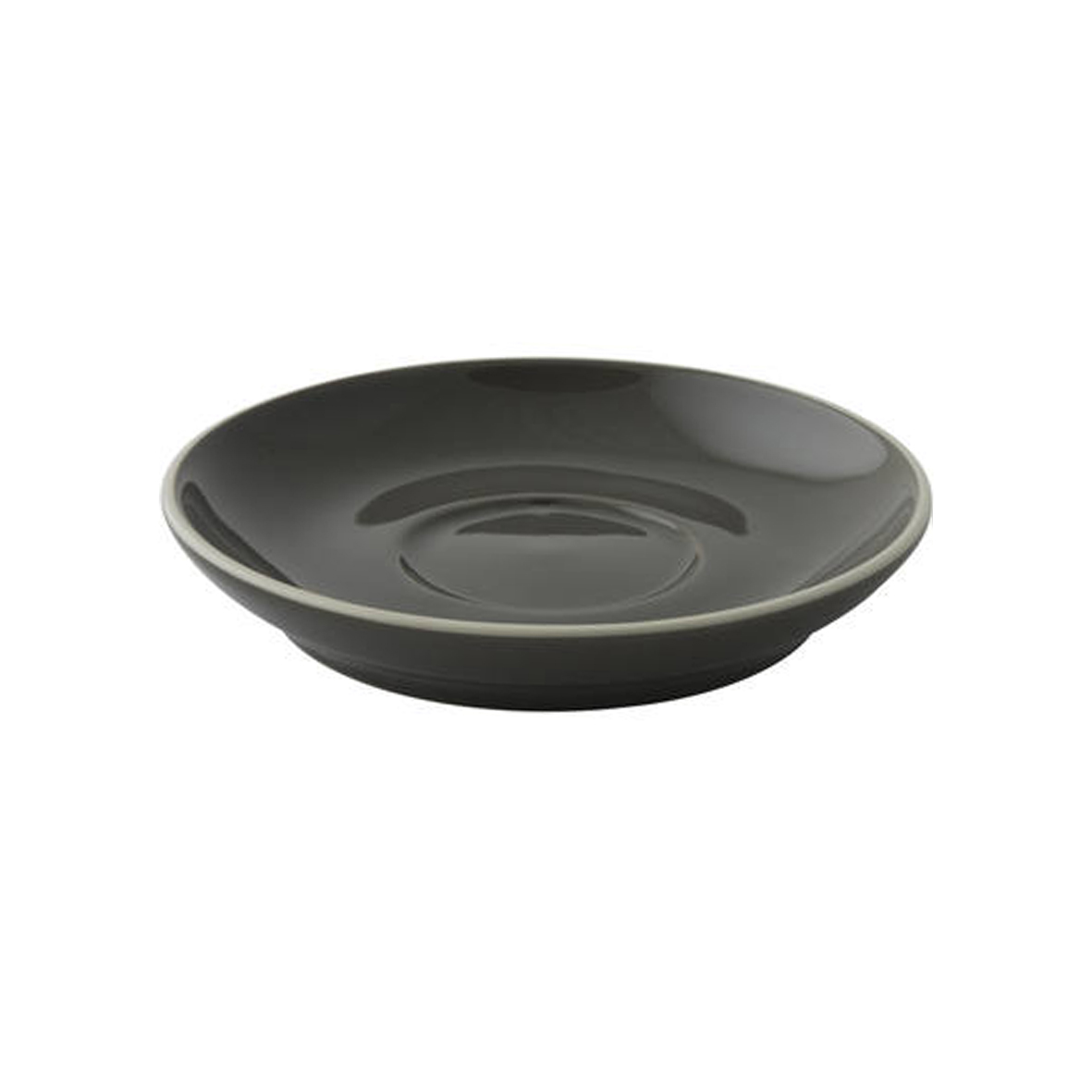Robusta Koffie Schotel grijs 12,5 cm.