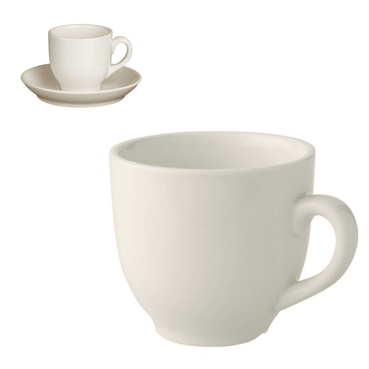 Robusta Koffie Kop ivoor 14 cl.