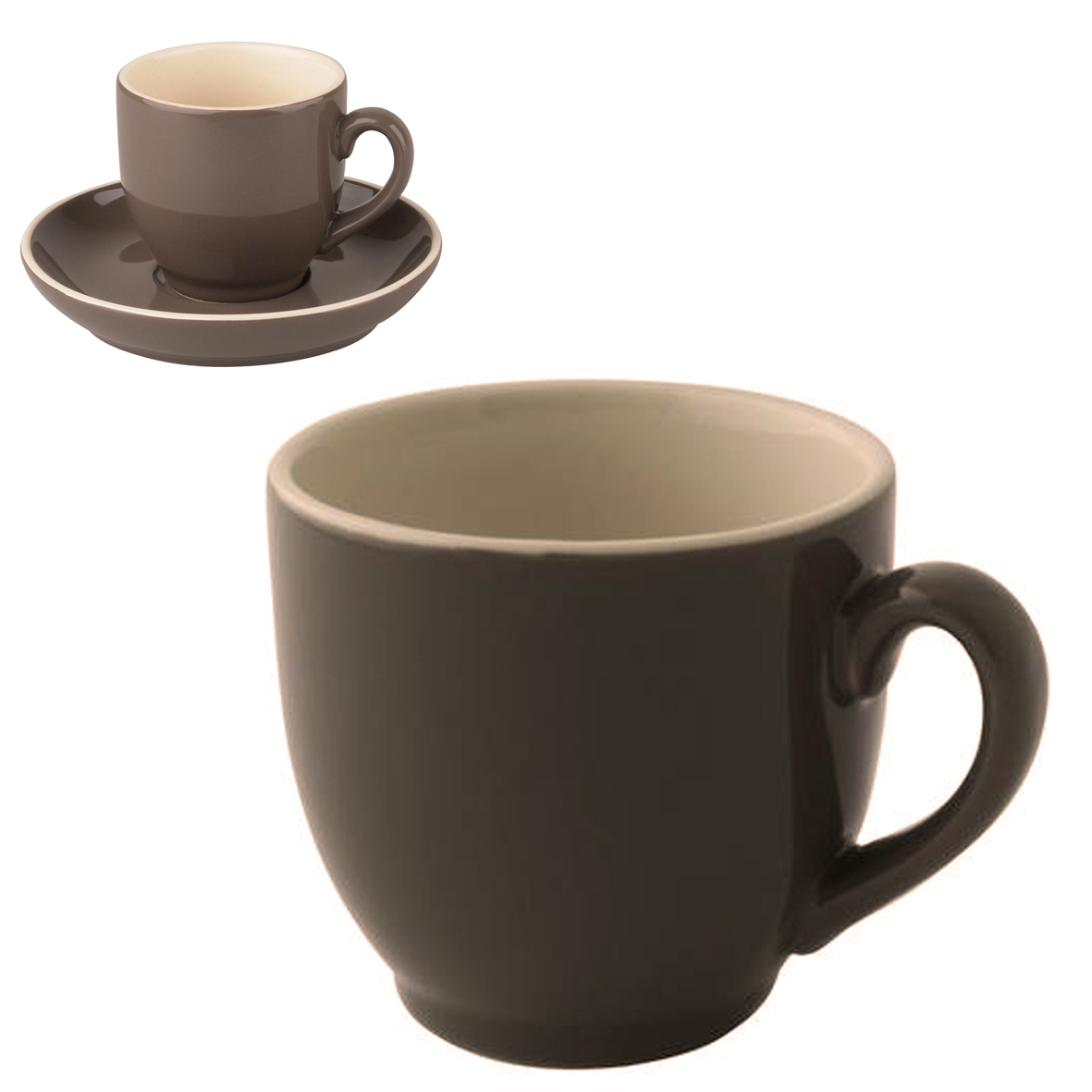 Robusta Koffie Kop grijs 14 cl.