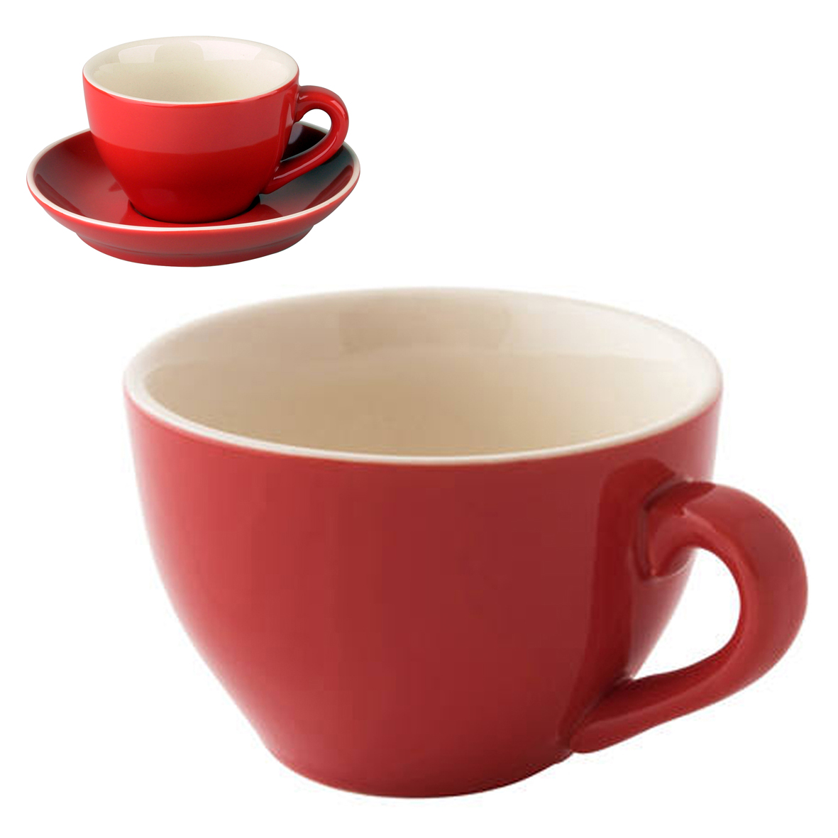 Robusta Cappuccino Kop rood 18 cl.