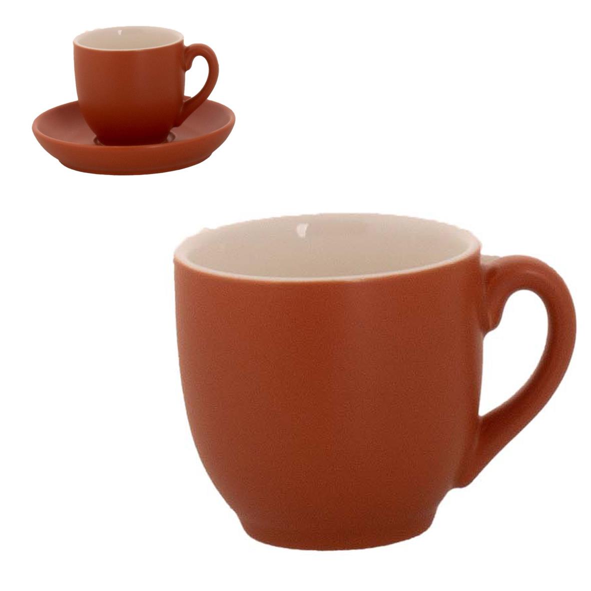 Robusta Koffie Kop mat bruin 14 cl.